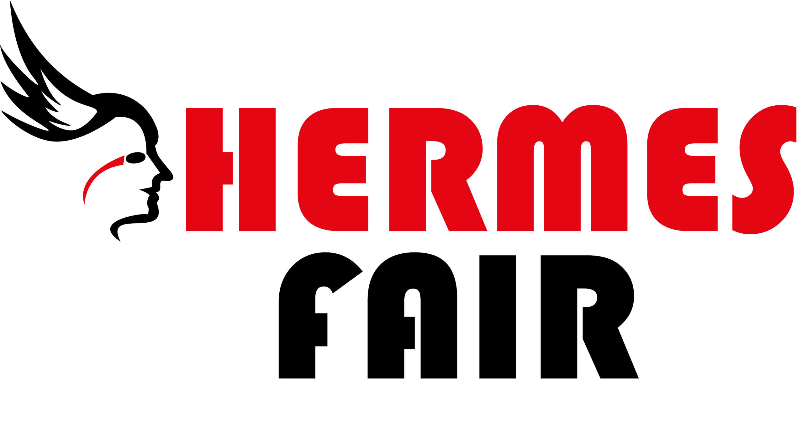 Hermes Fair logosu, fuar stand tasarımı ve hizmetleri, Almanya'da kaliteli ahşap stand kurulumu.